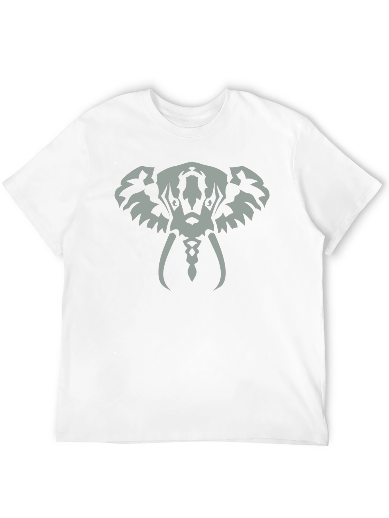 Elephant Graphic Tee - Black Cotton T-Shirt