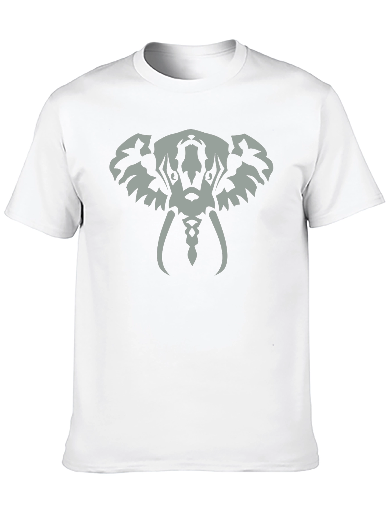Elephant Graphic Tee - Black Cotton T-Shirt