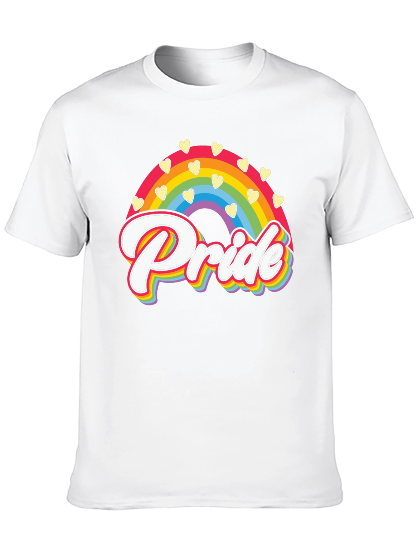 Pride Rainbow Heart Graphic Tee