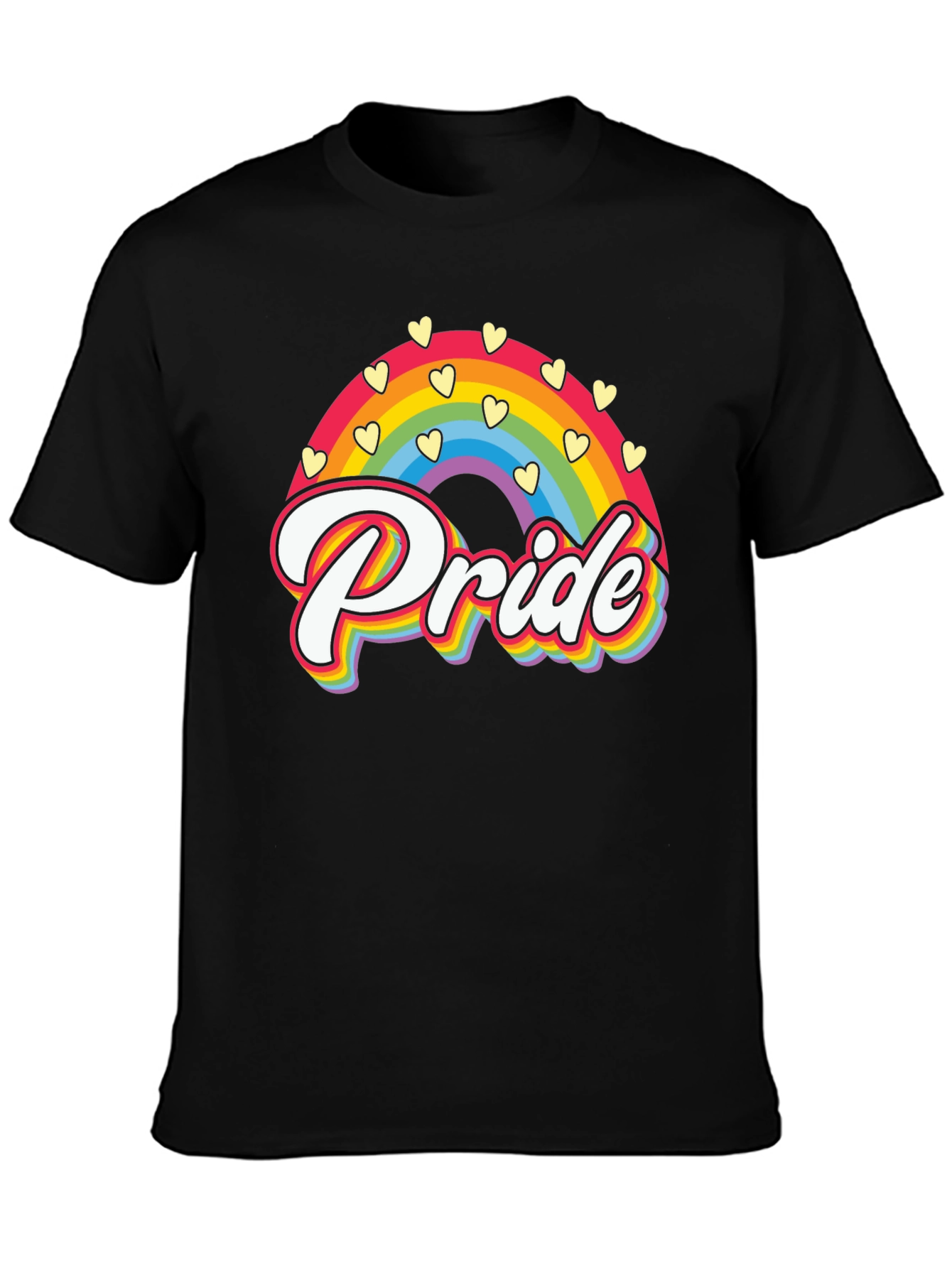 Pride Rainbow Heart Graphic Tee