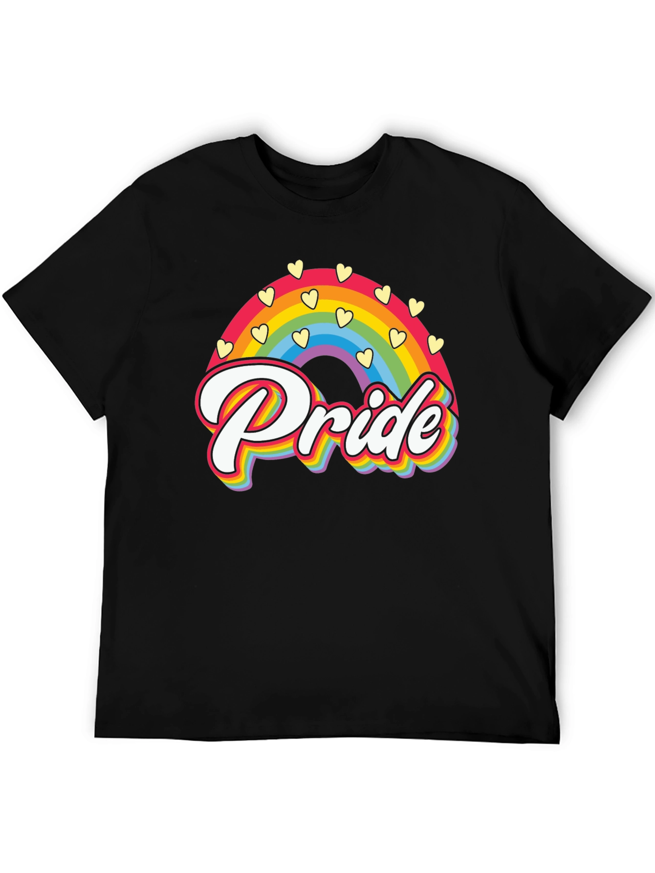 Pride Rainbow Heart Graphic Tee