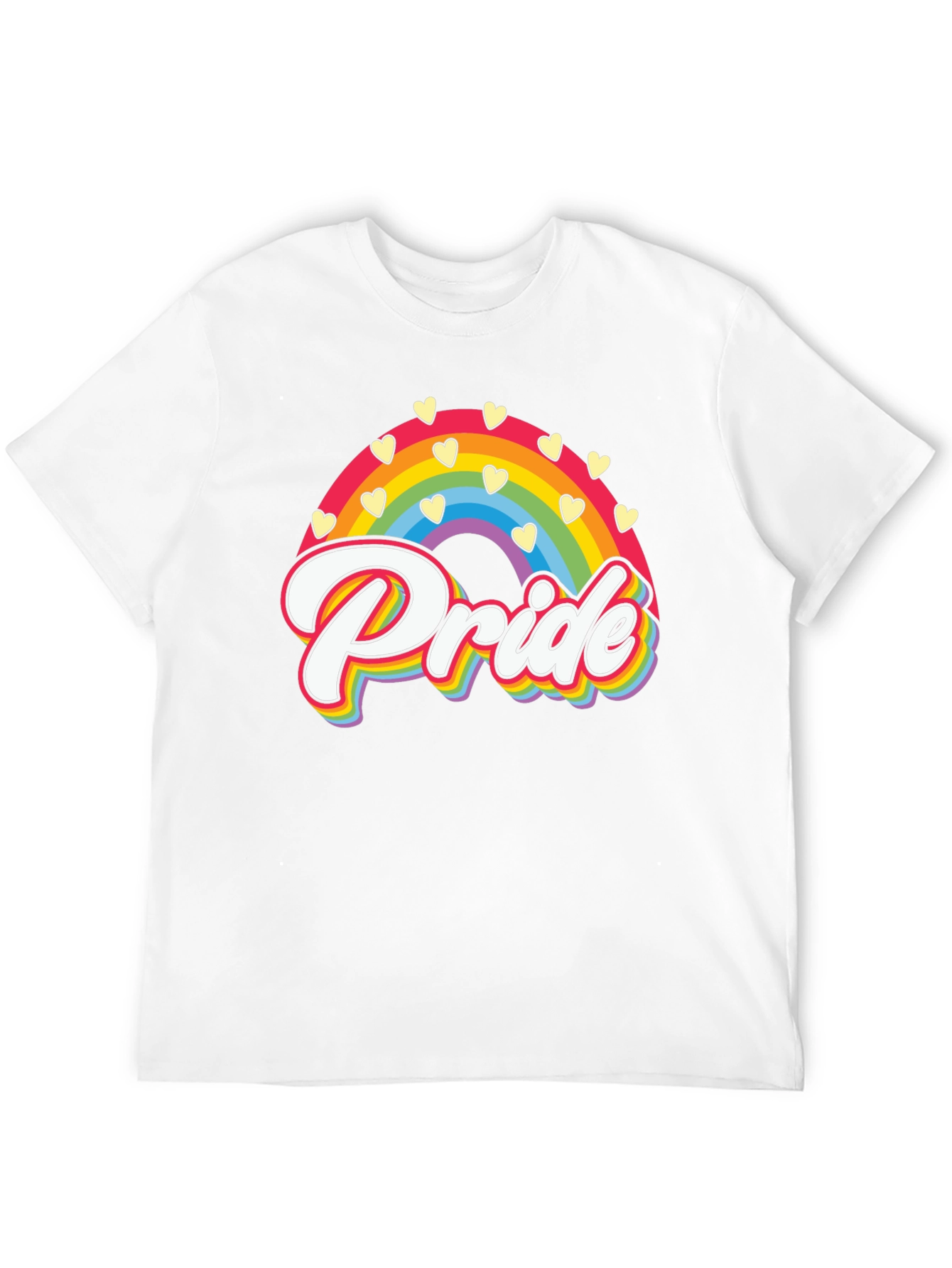 Pride Rainbow Heart Graphic Tee