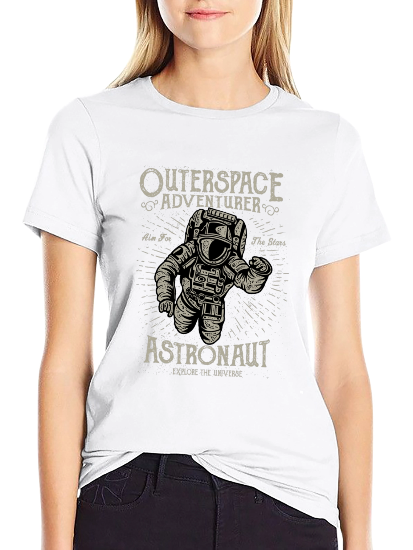Outerspace Astronaut Graphic T-Shirt