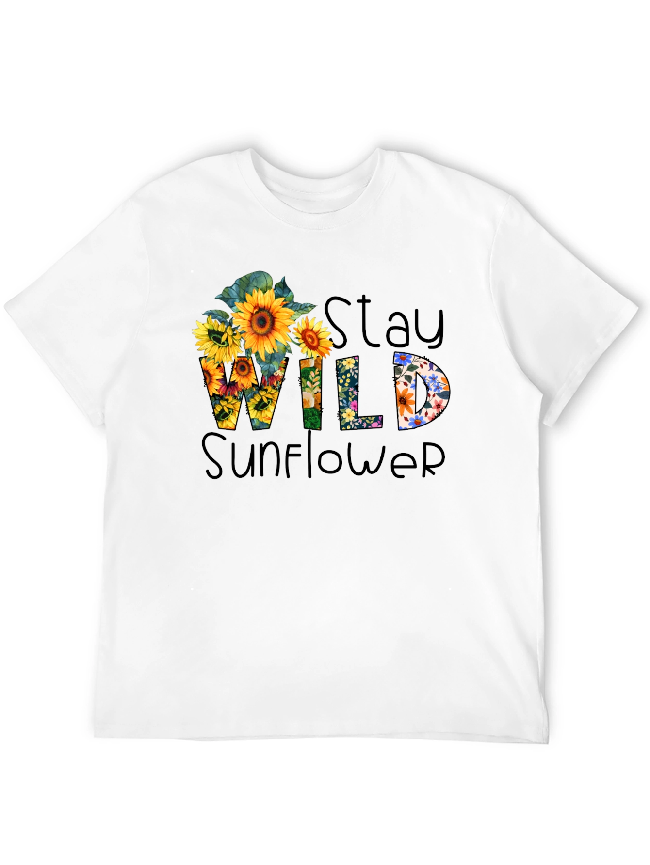 Stay Wild Sunflower Graphic Tee