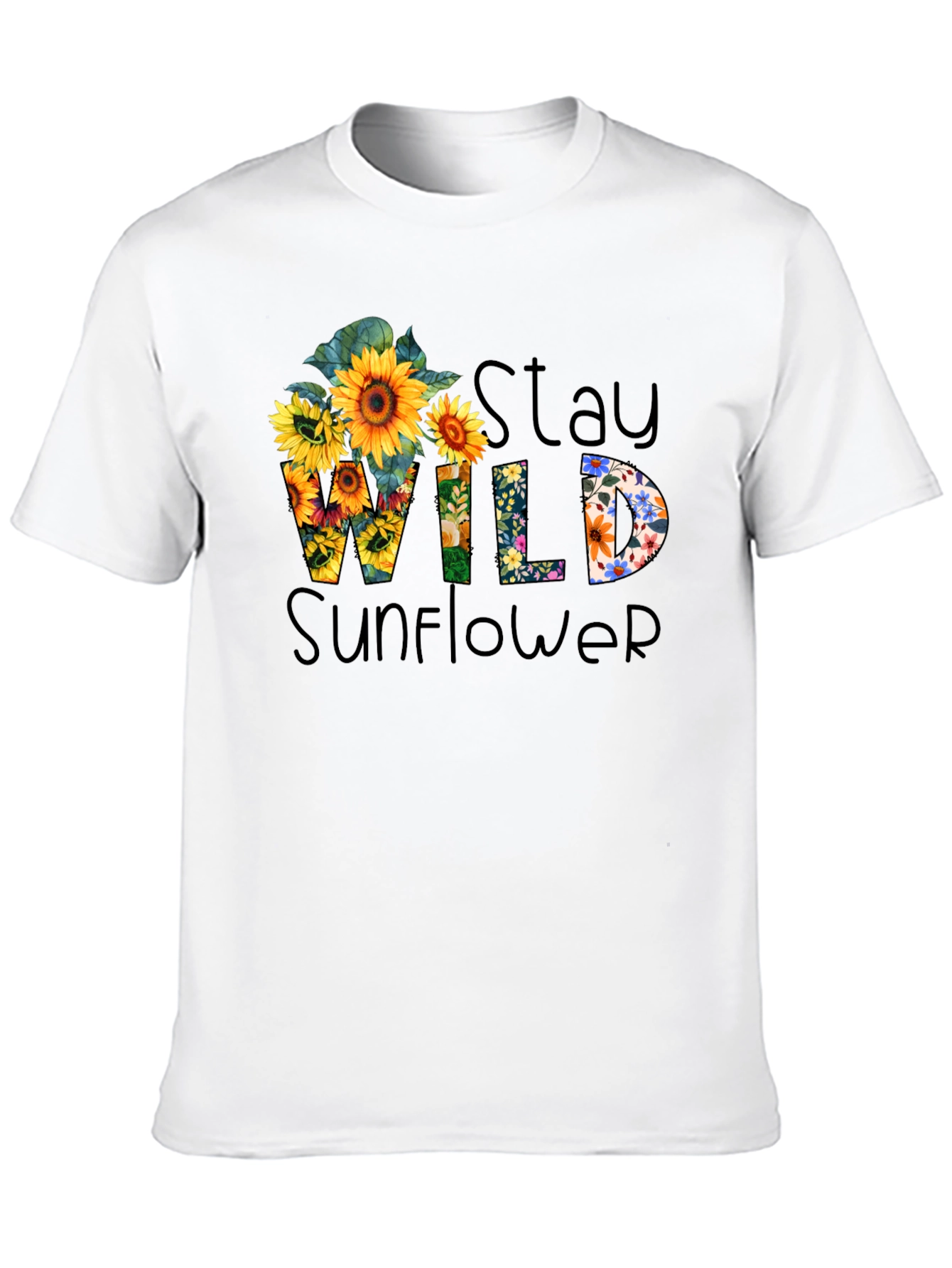 Stay Wild Sunflower Graphic Tee
