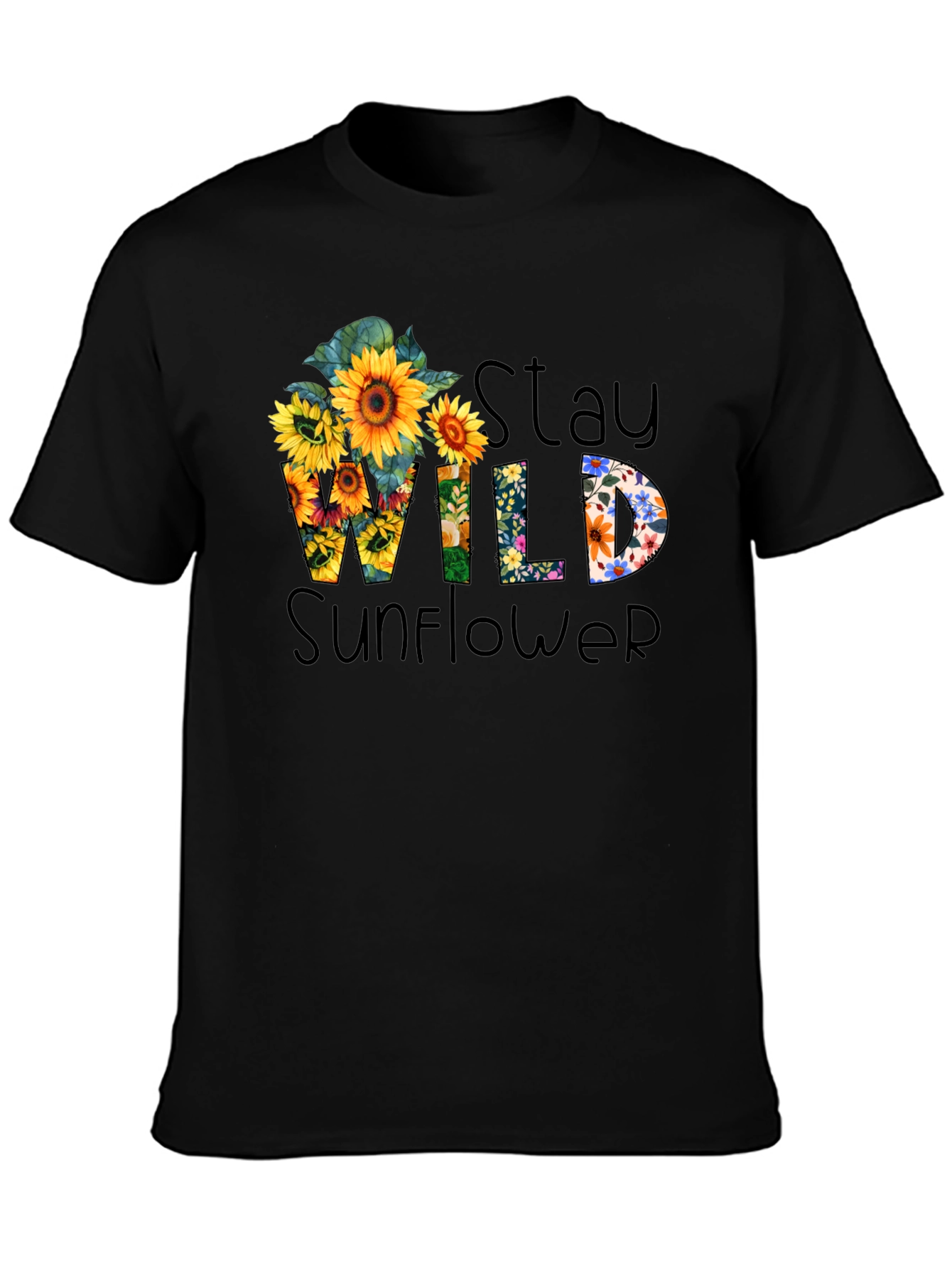 Stay Wild Sunflower Graphic Tee