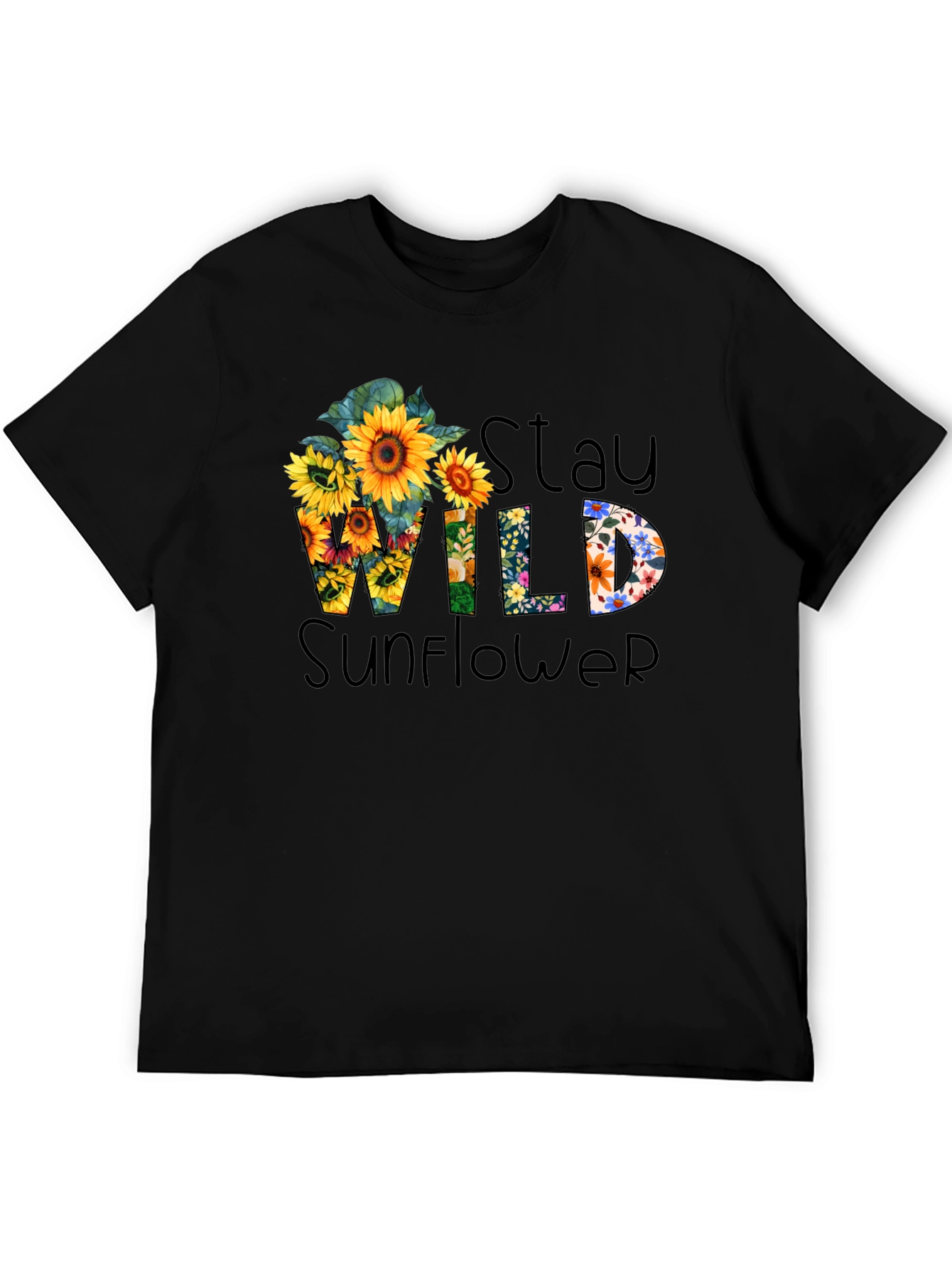 Stay Wild Sunflower Graphic Tee