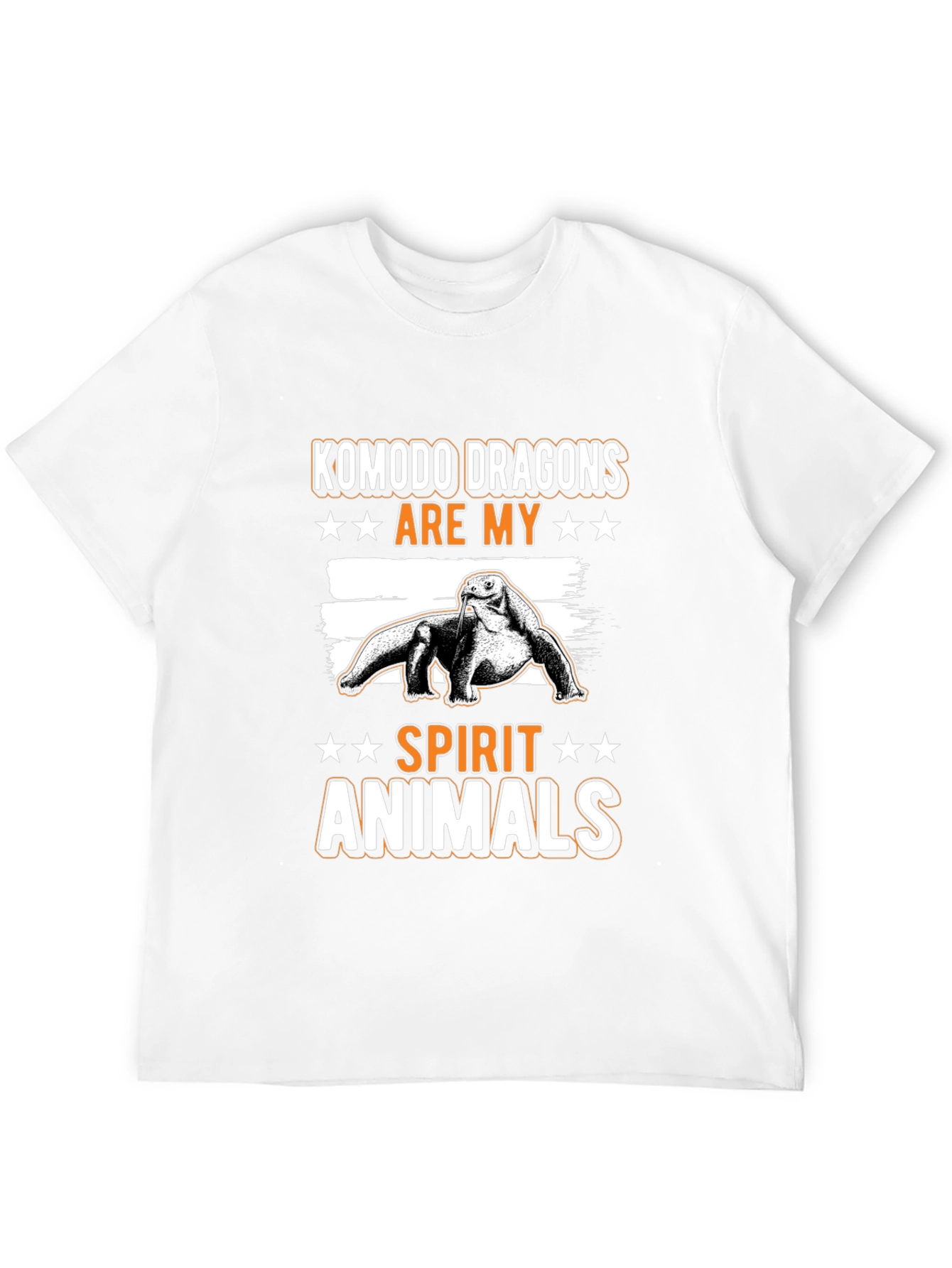 Komodo Dragon Spirit Animal Graphic Tee - Black