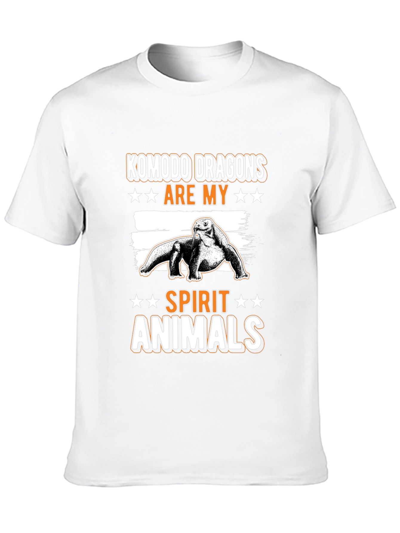 Komodo Dragon Spirit Animal Graphic Tee - Black