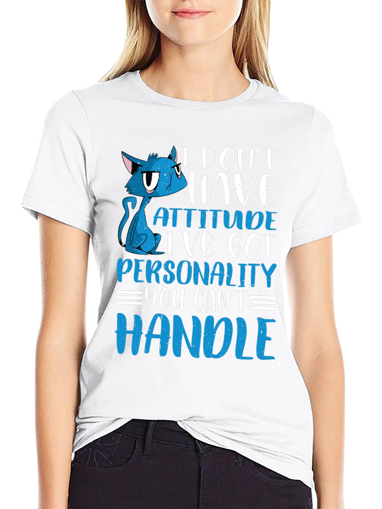 Attitude Cat Graphic Tee