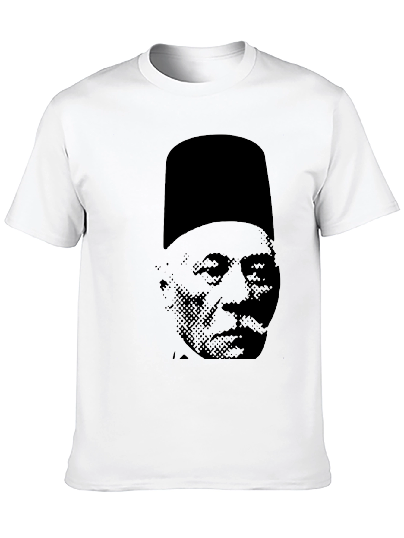 Black T-Shirt with Fez Graphic