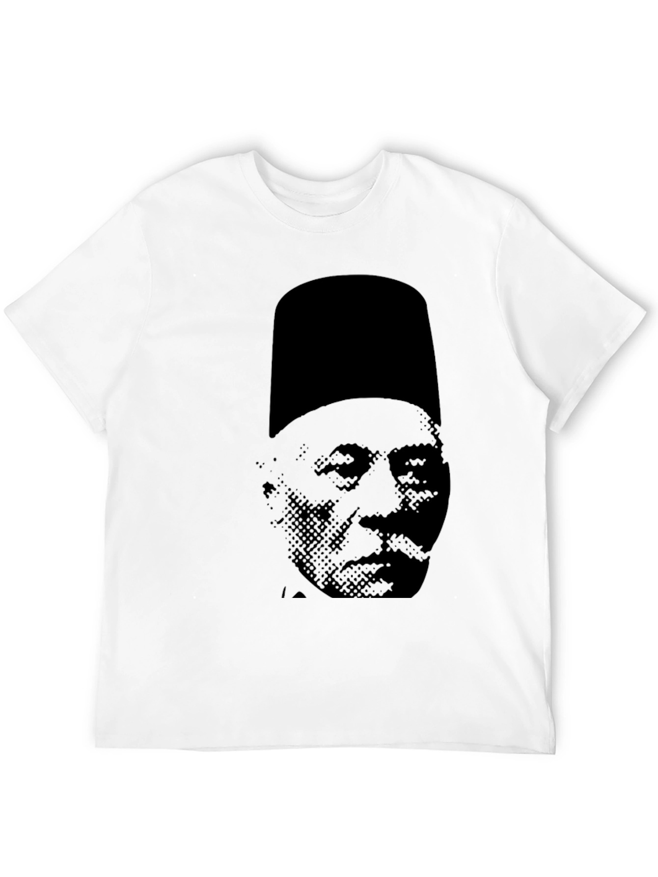 Black T-Shirt with Fez Graphic