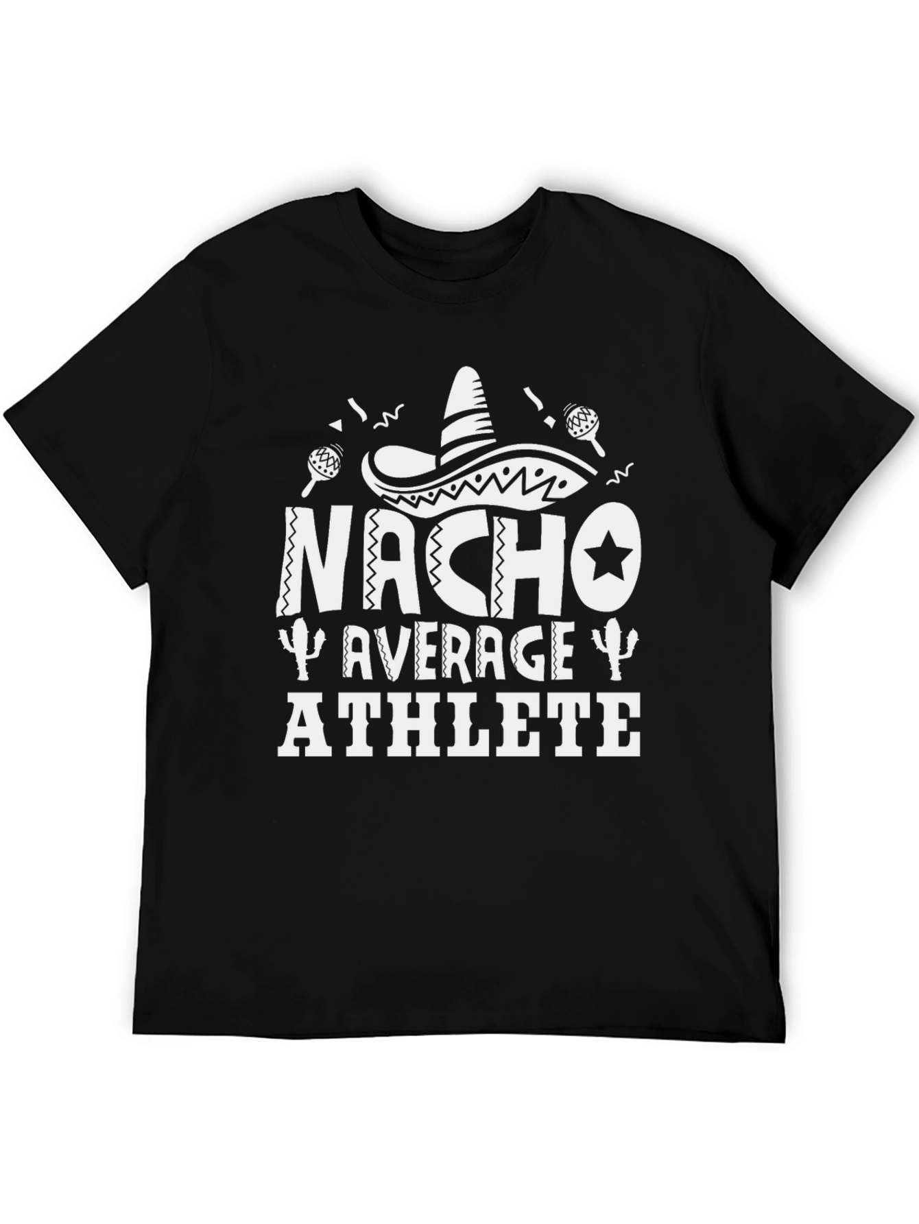 Nacho Average Athlete Black T-Shirt