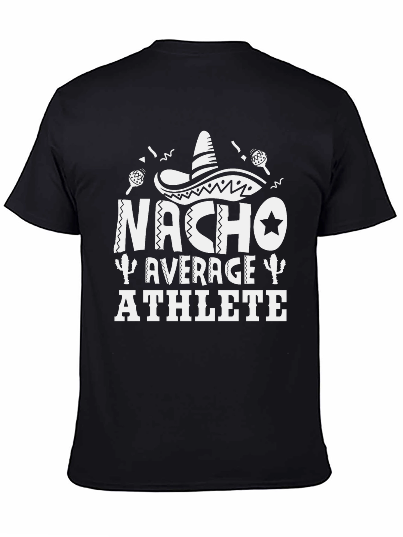 Nacho Average Athlete Black T-Shirt