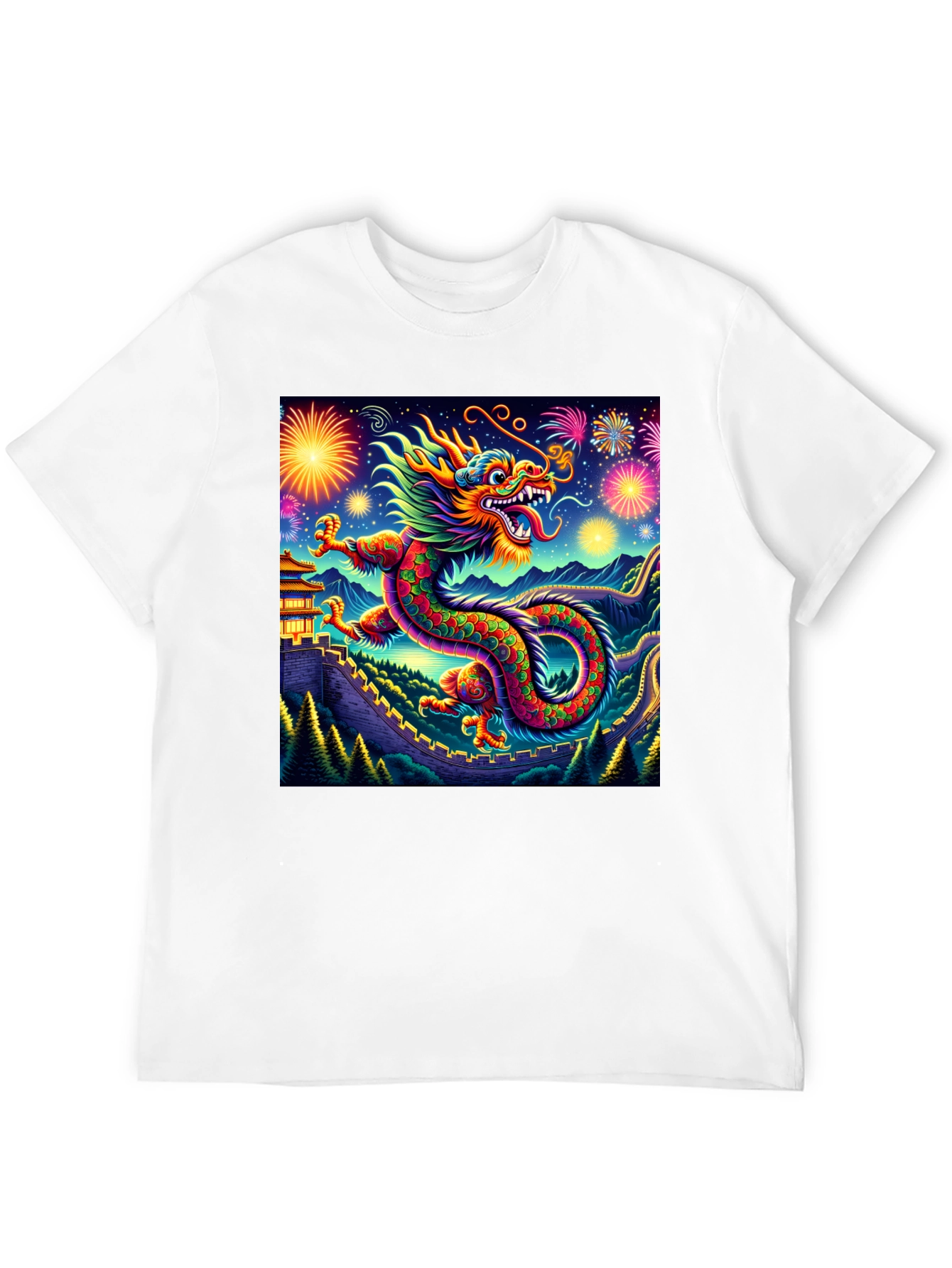Dragon Fireworks Graphic Tee