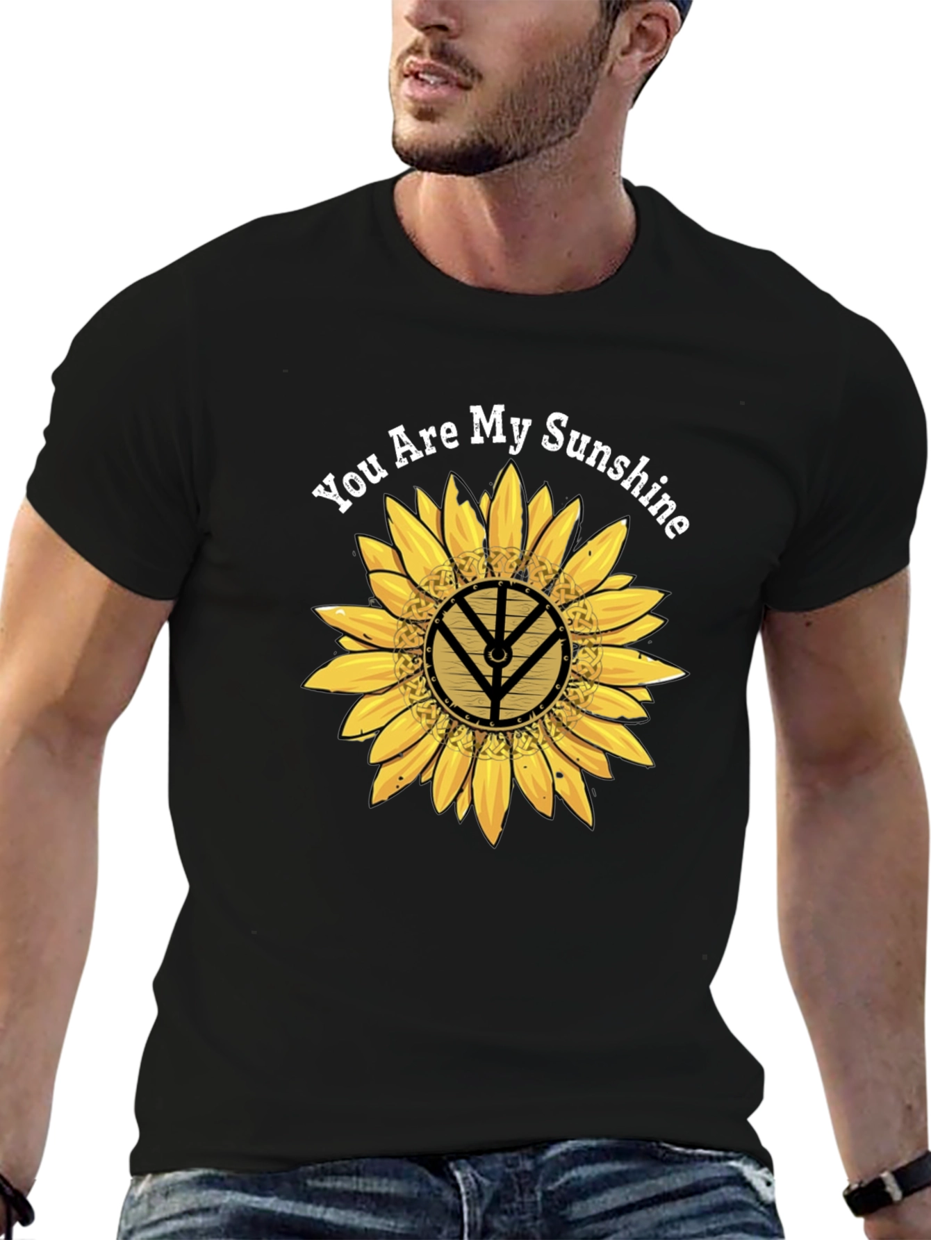 Sunflower Viking Symbol Graphic Tee