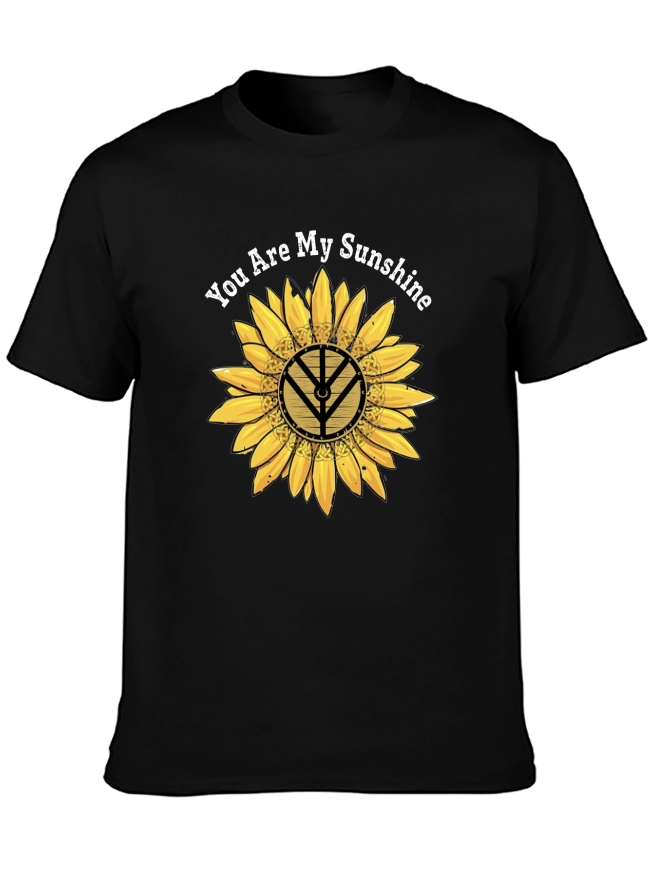 Sunflower Viking Symbol Graphic Tee