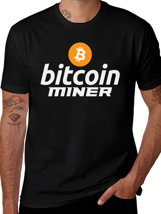 Bitcoin Miner Black T-Shirt