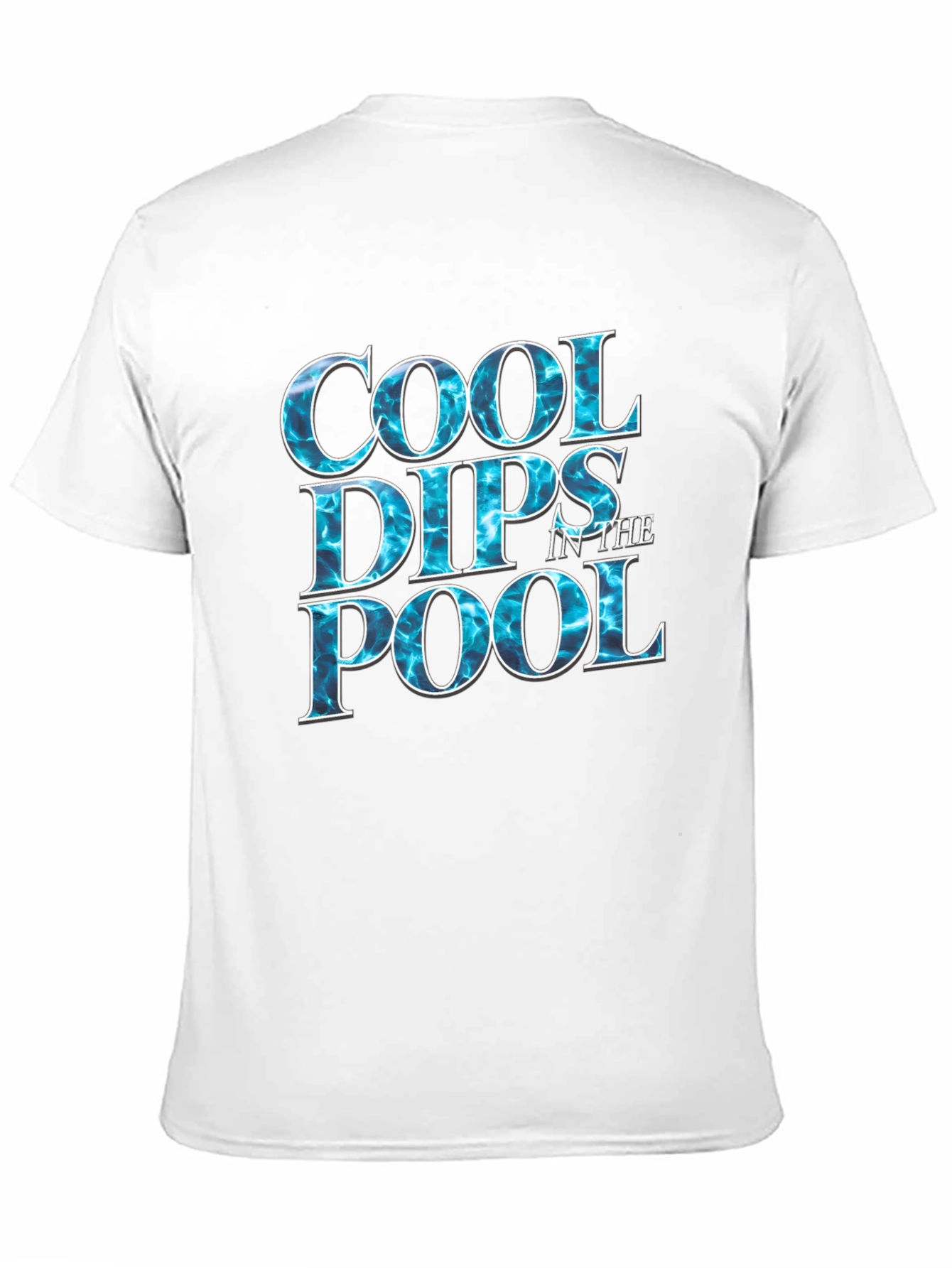 Cool Dips in the Pool Black Graphic T-Shirt