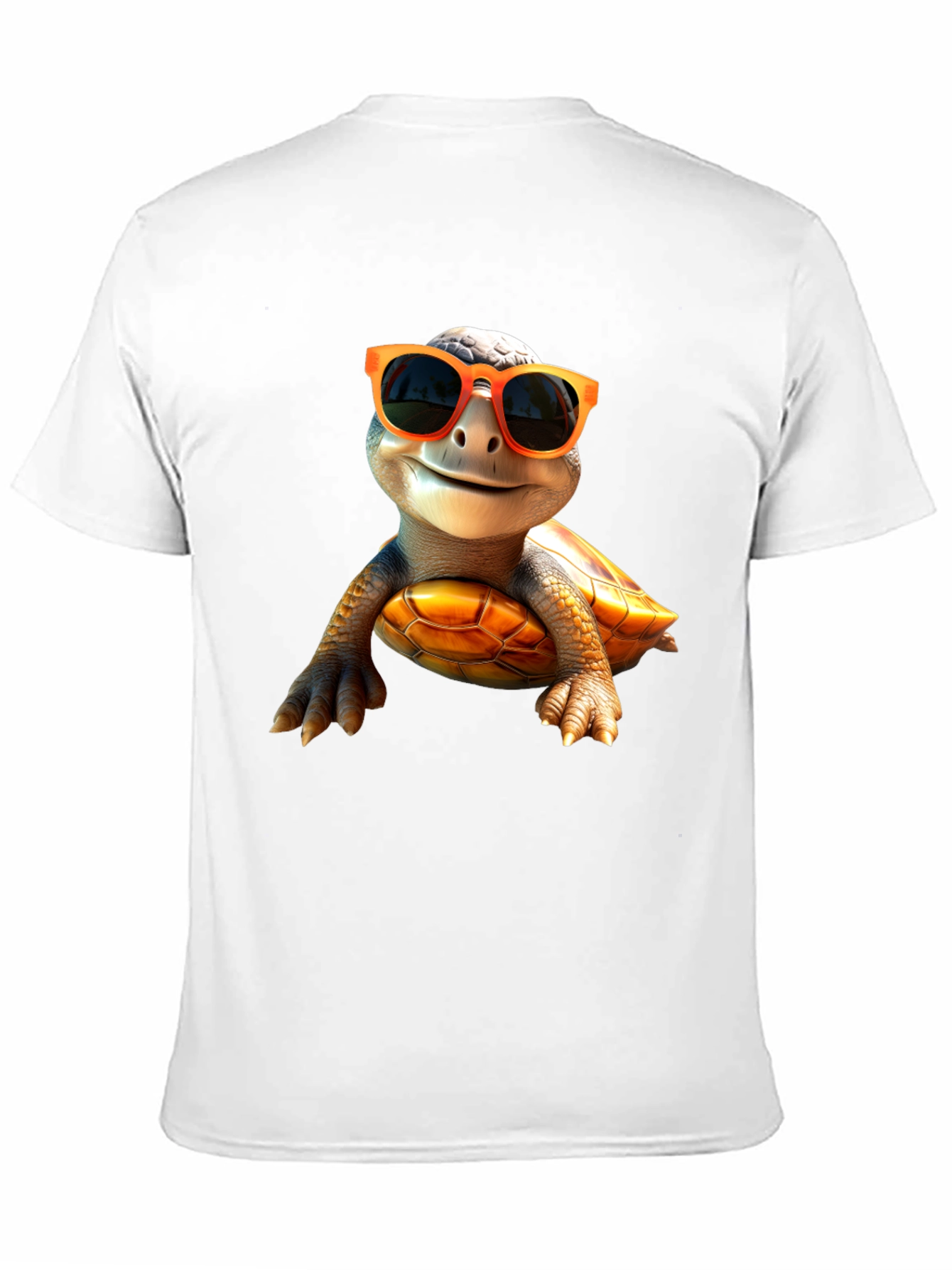 Cool Turtle Graphic Tee - Black Cotton Shirt