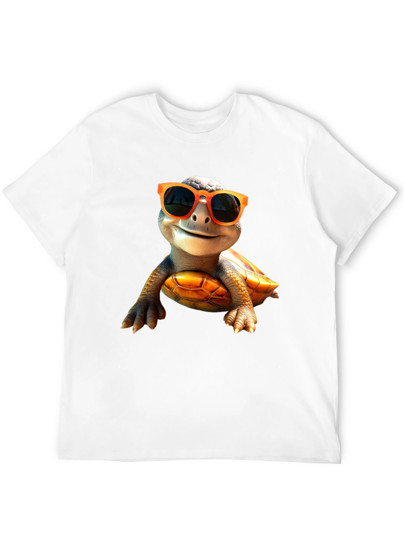 Cool Turtle Graphic Tee - Black Cotton Shirt