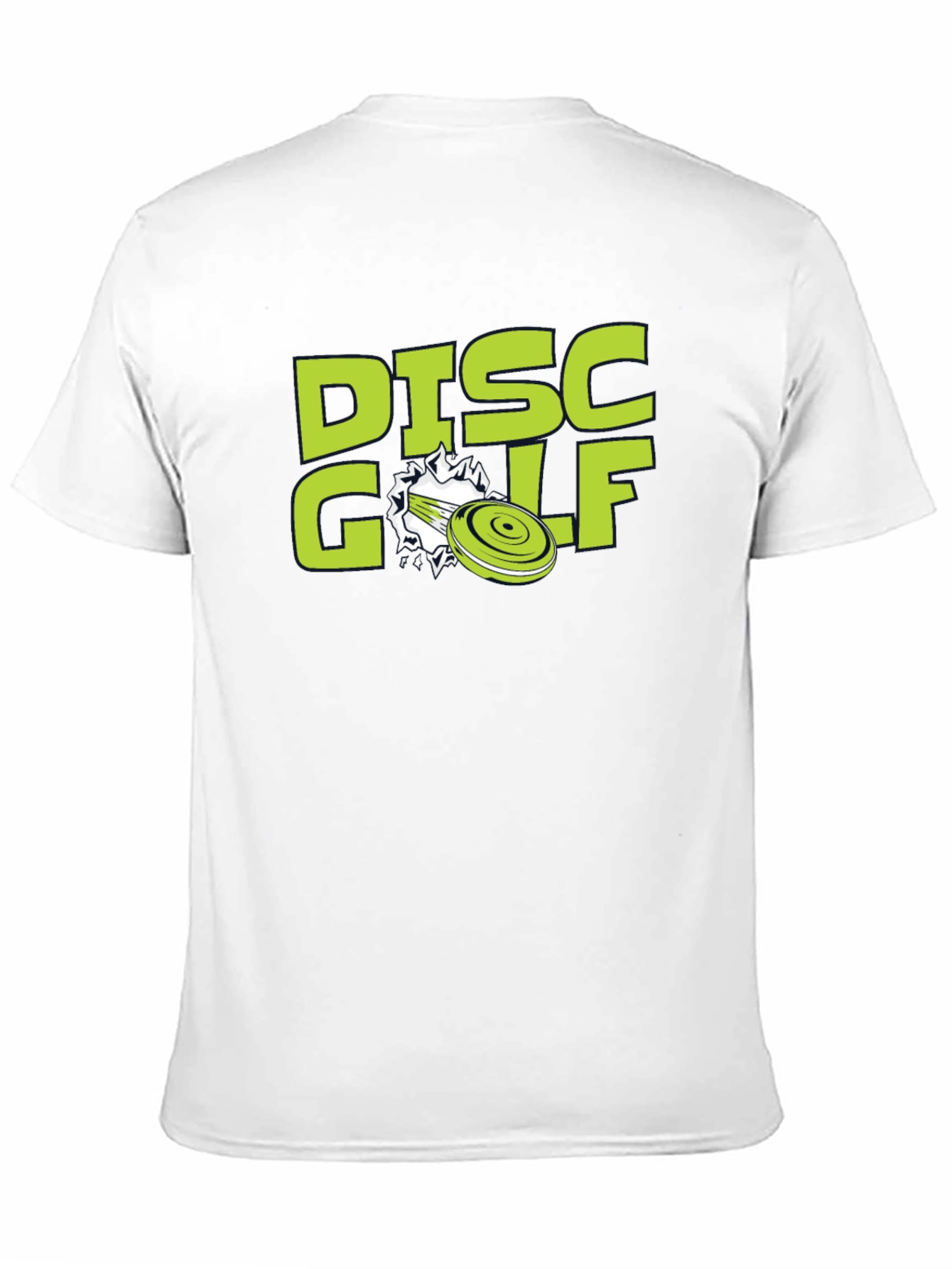 Disc Golf Graphic Tee - Black Cotton Blend Shirt