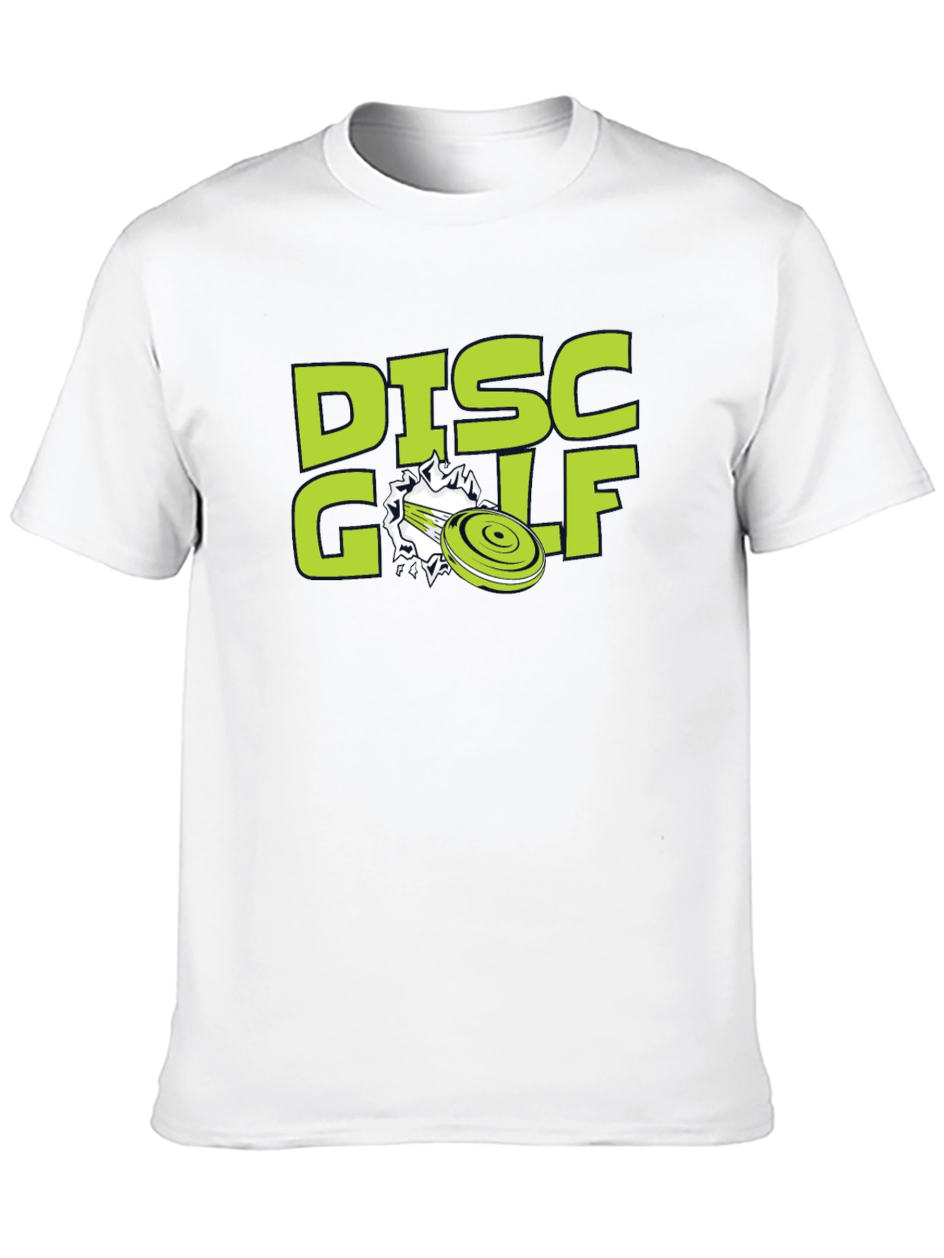 Disc Golf Graphic Tee - Black Cotton Blend Shirt
