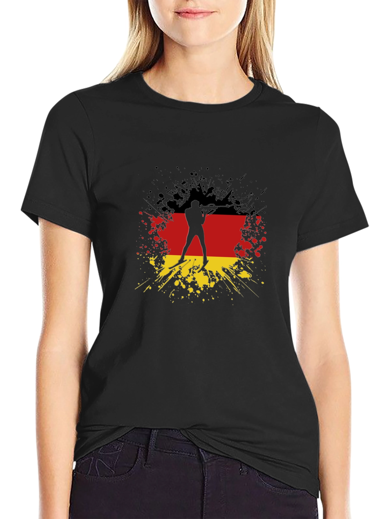 German Flag Biathlon T-Shirt