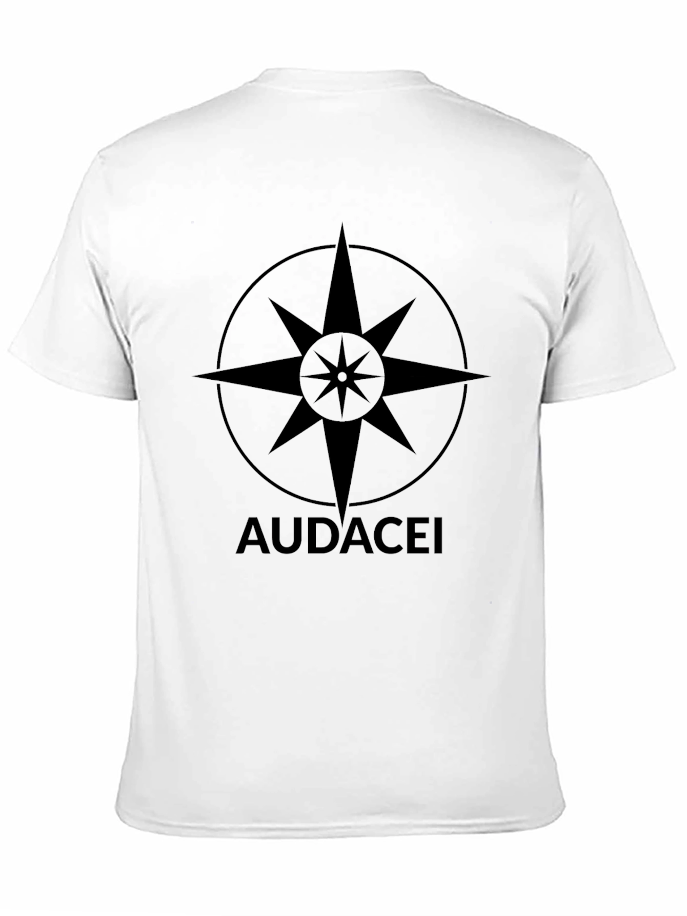 Audacei Compass Graphic Black T-Shirt