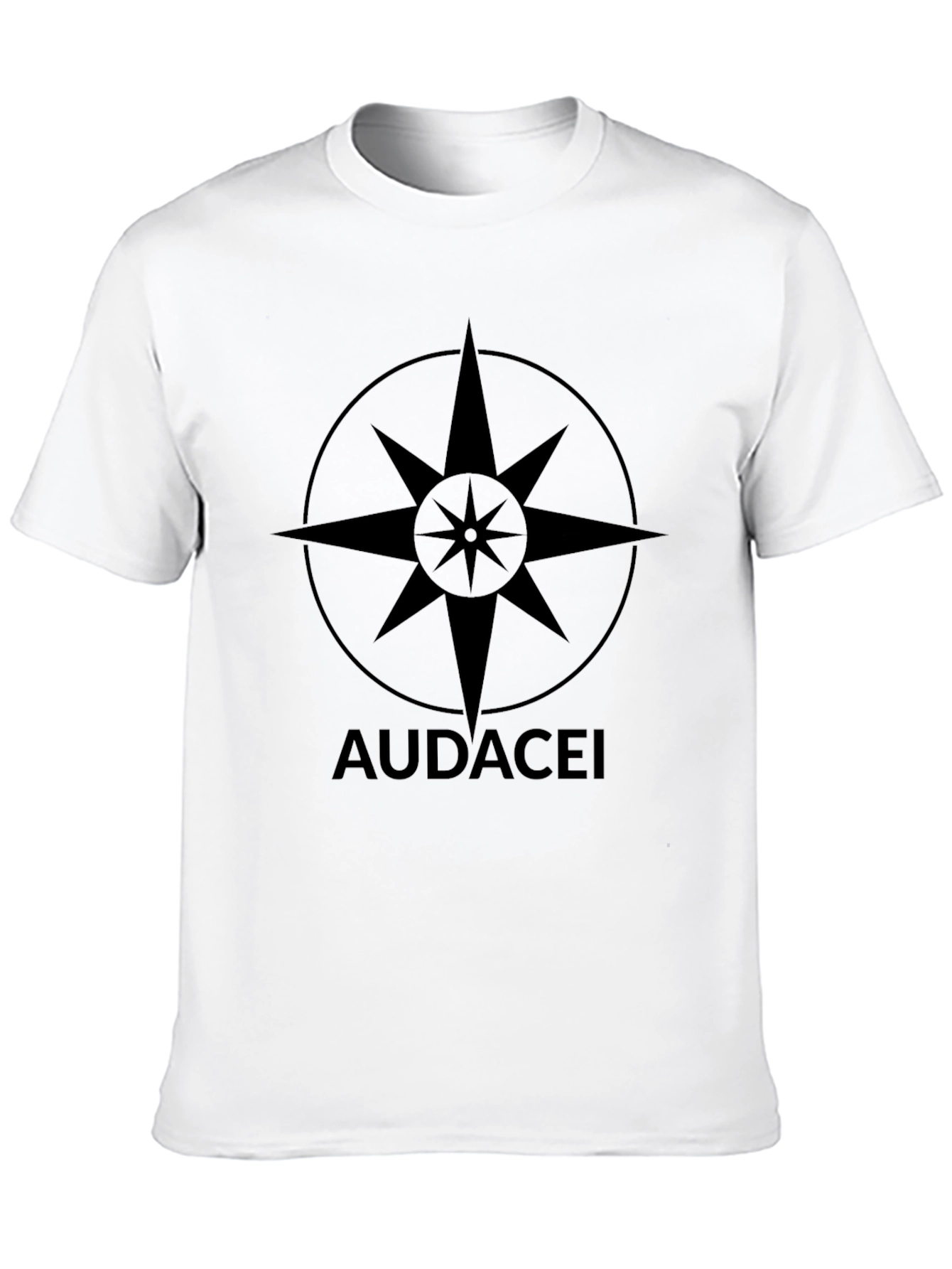 Audacei Compass Graphic Black T-Shirt
