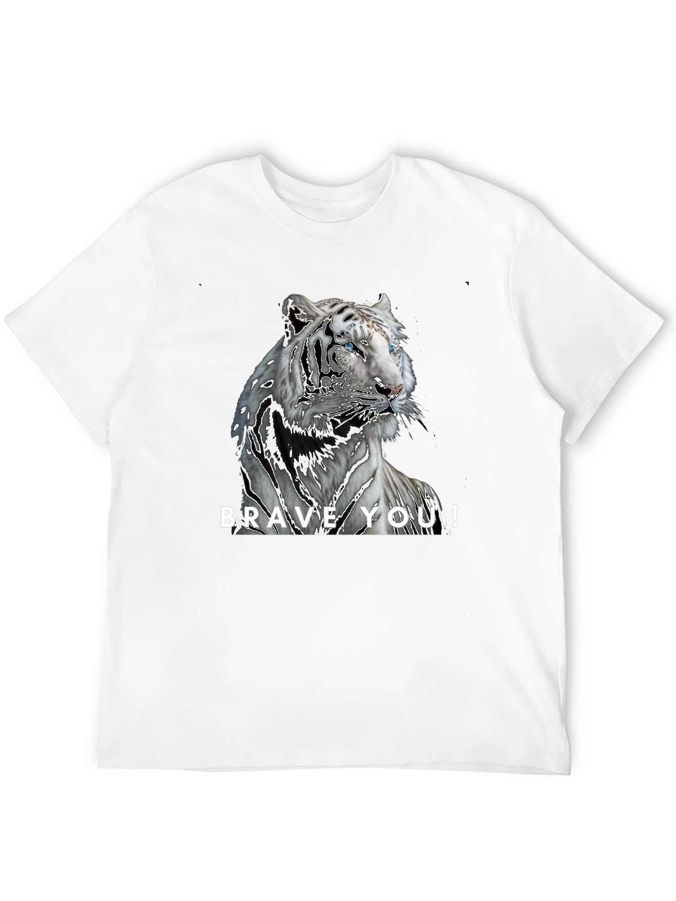 Brave You! Tiger Graphic Black T-Shirt
