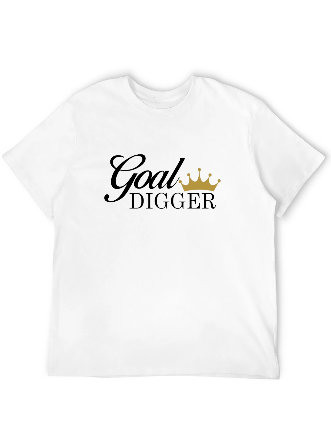 Goal Digger Graphic Tee - Black Cotton Blend