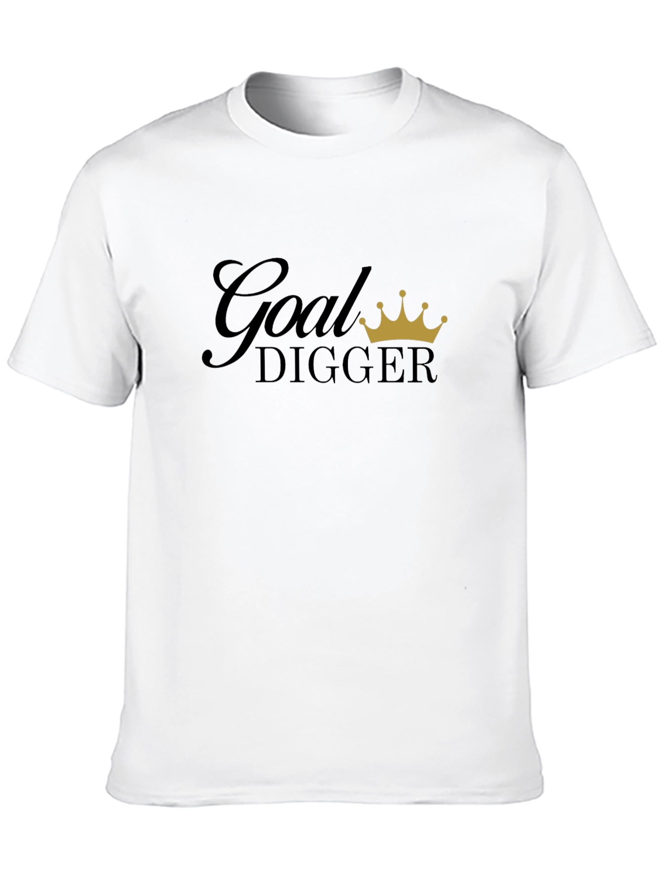 Goal Digger Graphic Tee - Black Cotton Blend