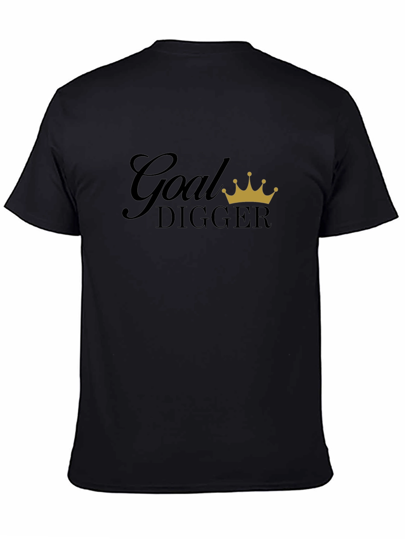 Goal Digger Graphic Tee - Black Cotton Blend