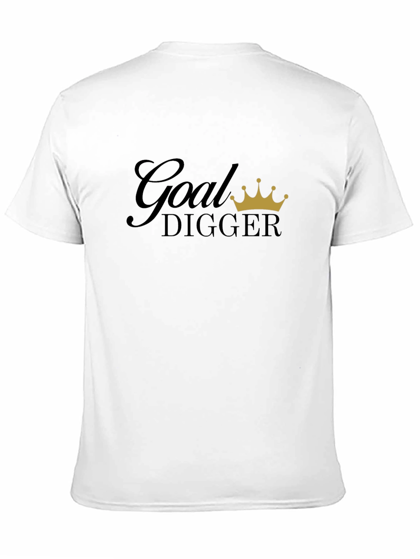 Goal Digger Graphic Tee - Black Cotton Blend