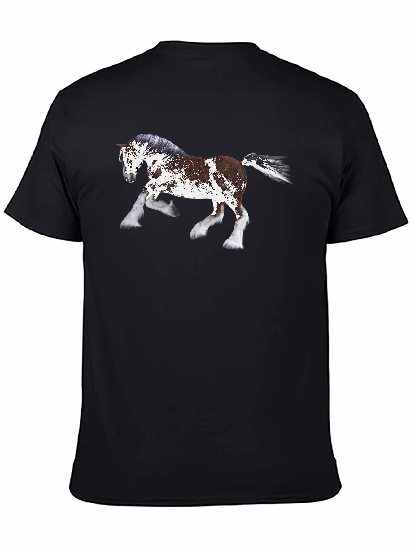 Horse Graphic T-Shirt - Black