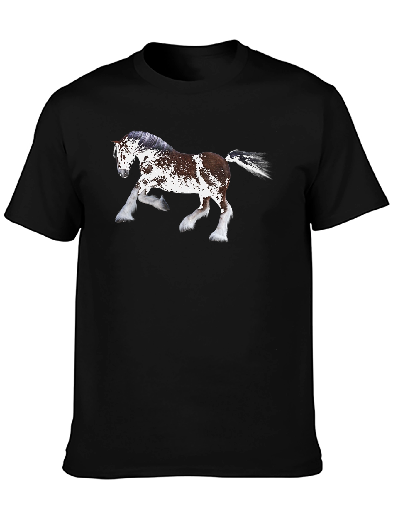 Horse Graphic T-Shirt - Black