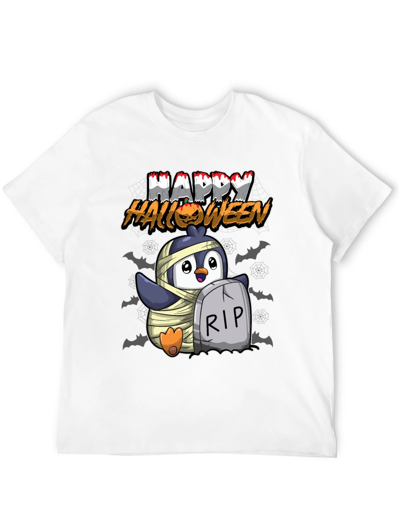 Penguin Mummy Halloween T-Shirt - Unisex