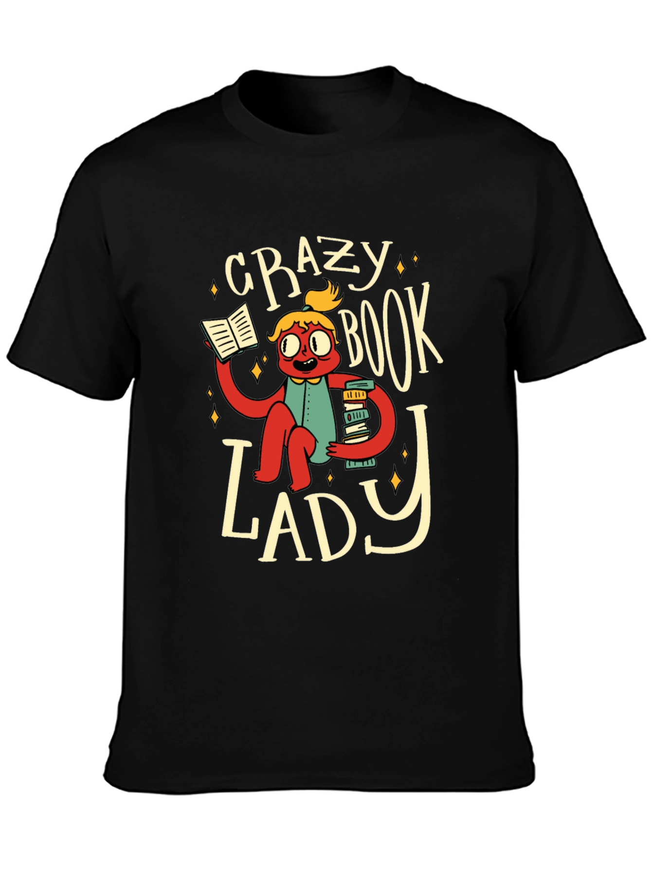 Crazy Book Lady Graphic Tee