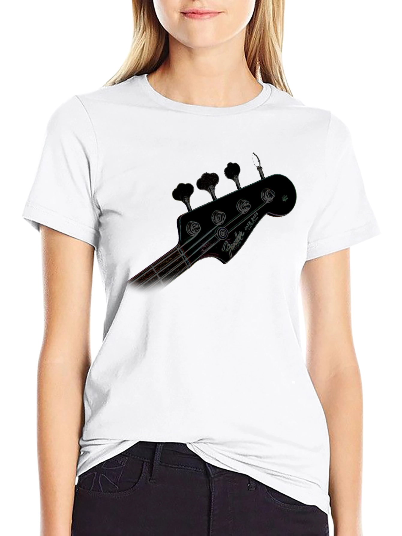 Bass Guitar Headstock Graphic T-Shirt