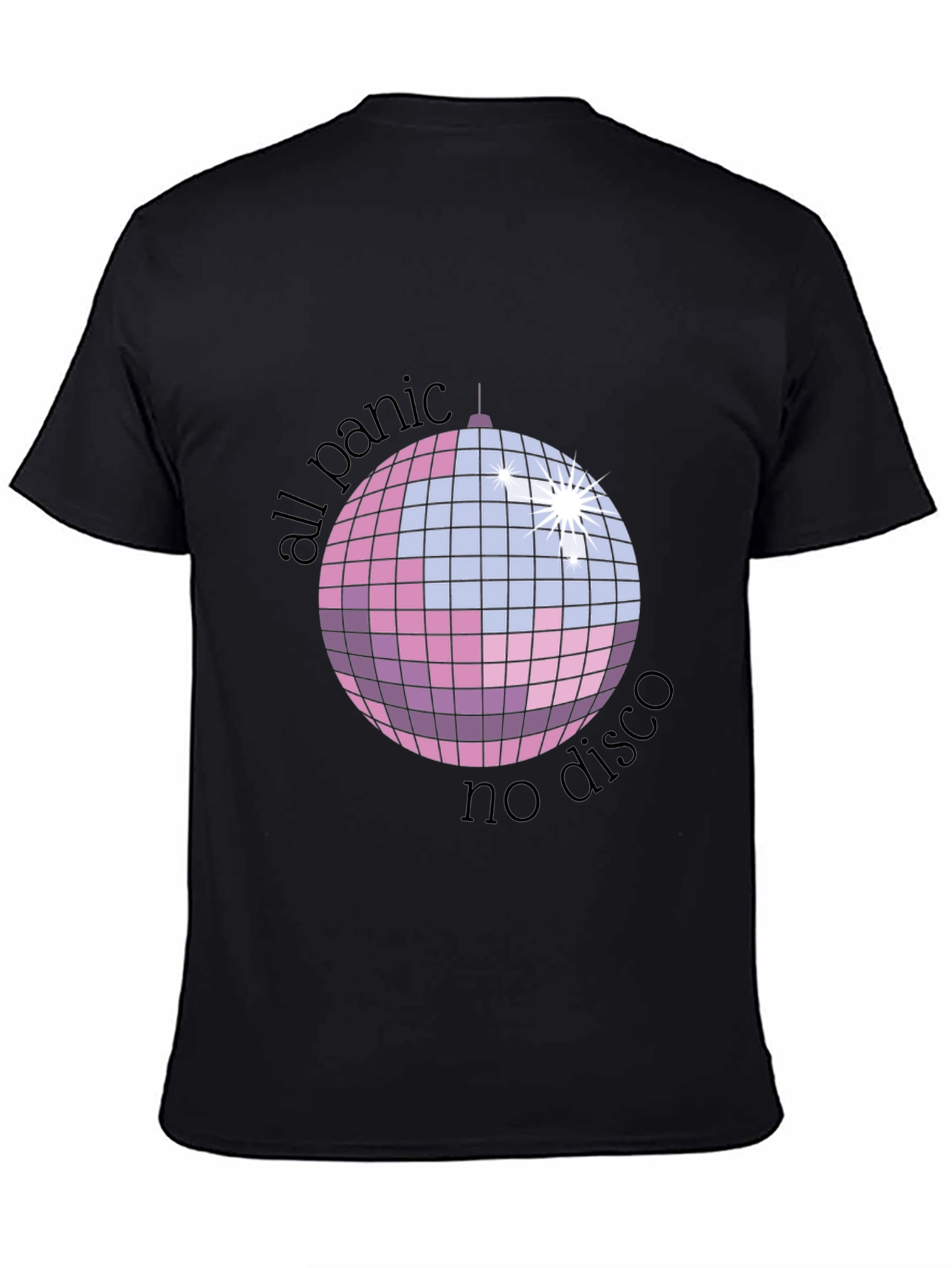 All Panic No Disco Graphic Tee - Black