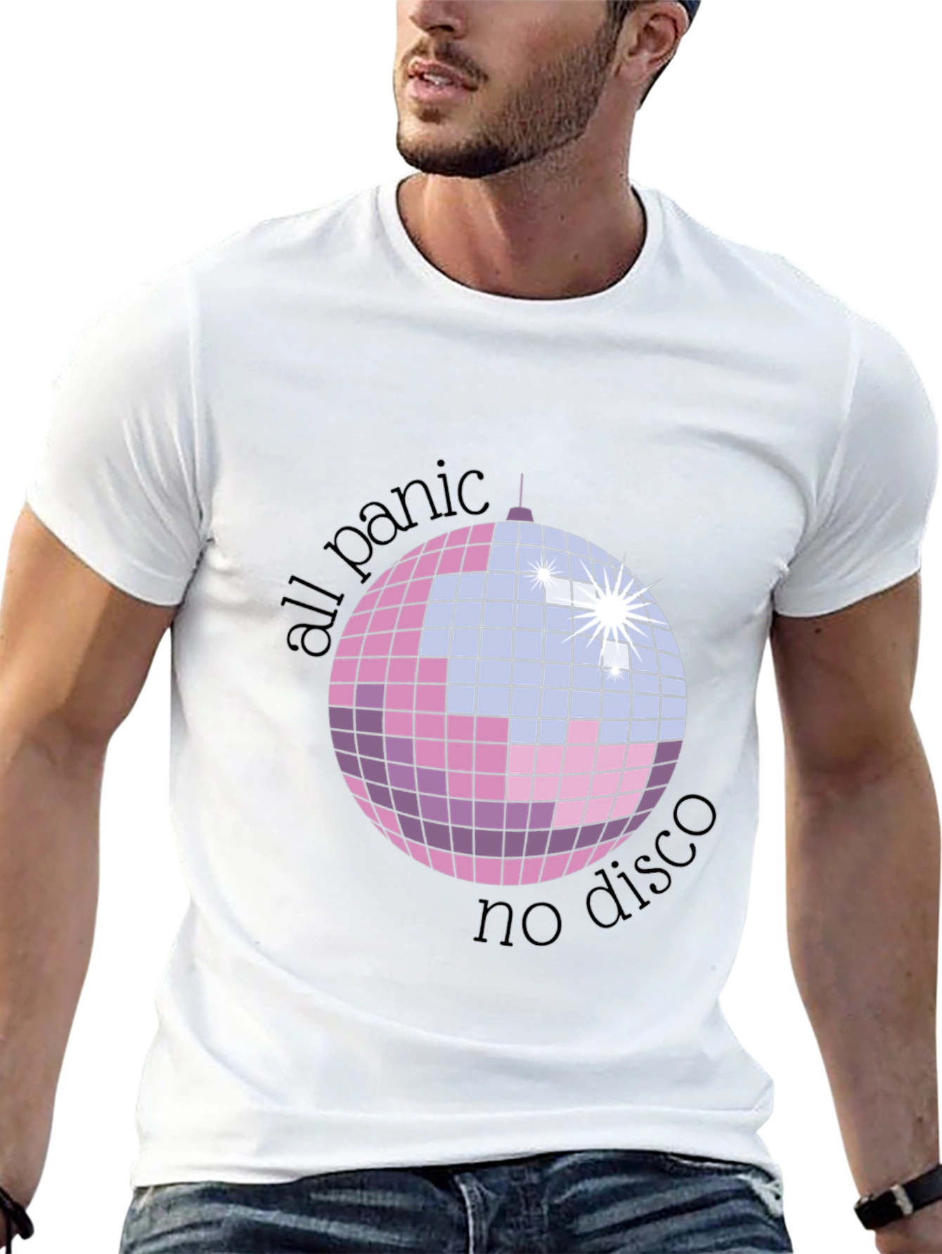 All Panic No Disco Graphic Tee - Black