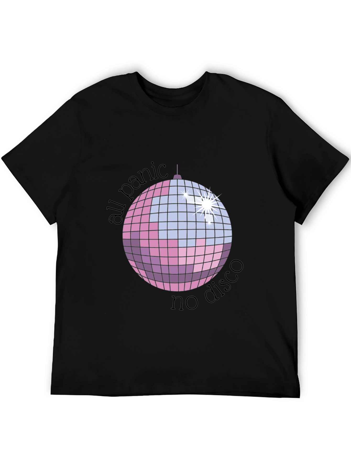 All Panic No Disco Graphic Tee - Black