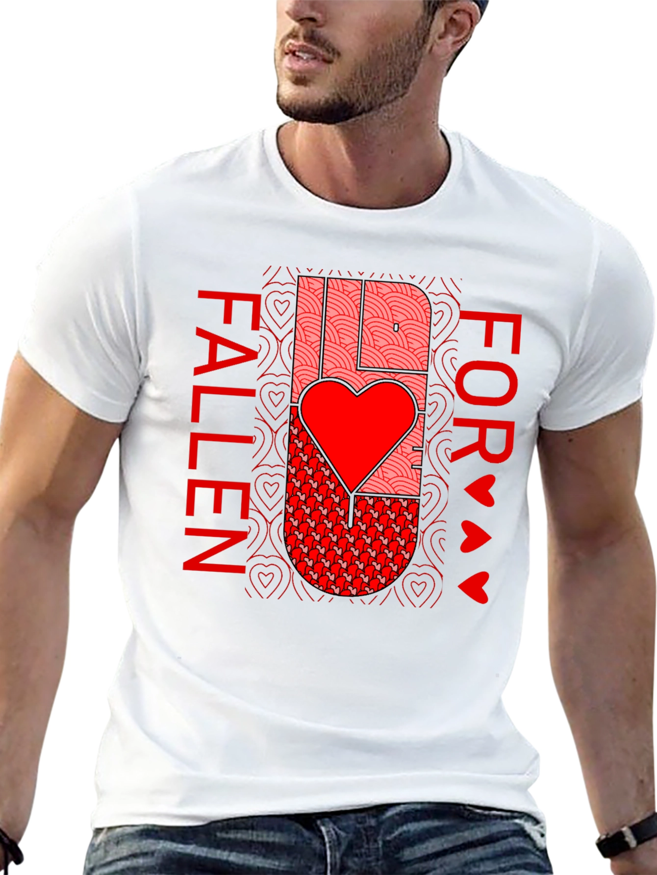 Fallen For Love Graphic Tee - Black