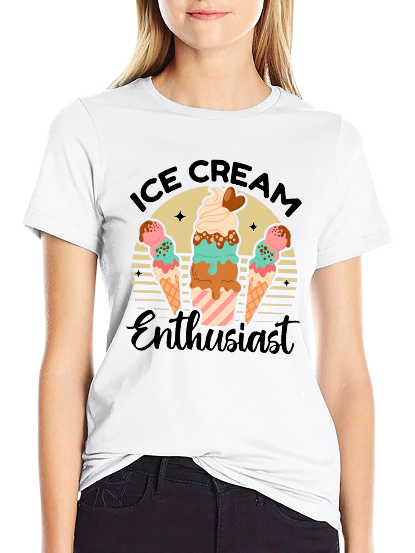 Ice Cream Enthusiast Graphic Tee