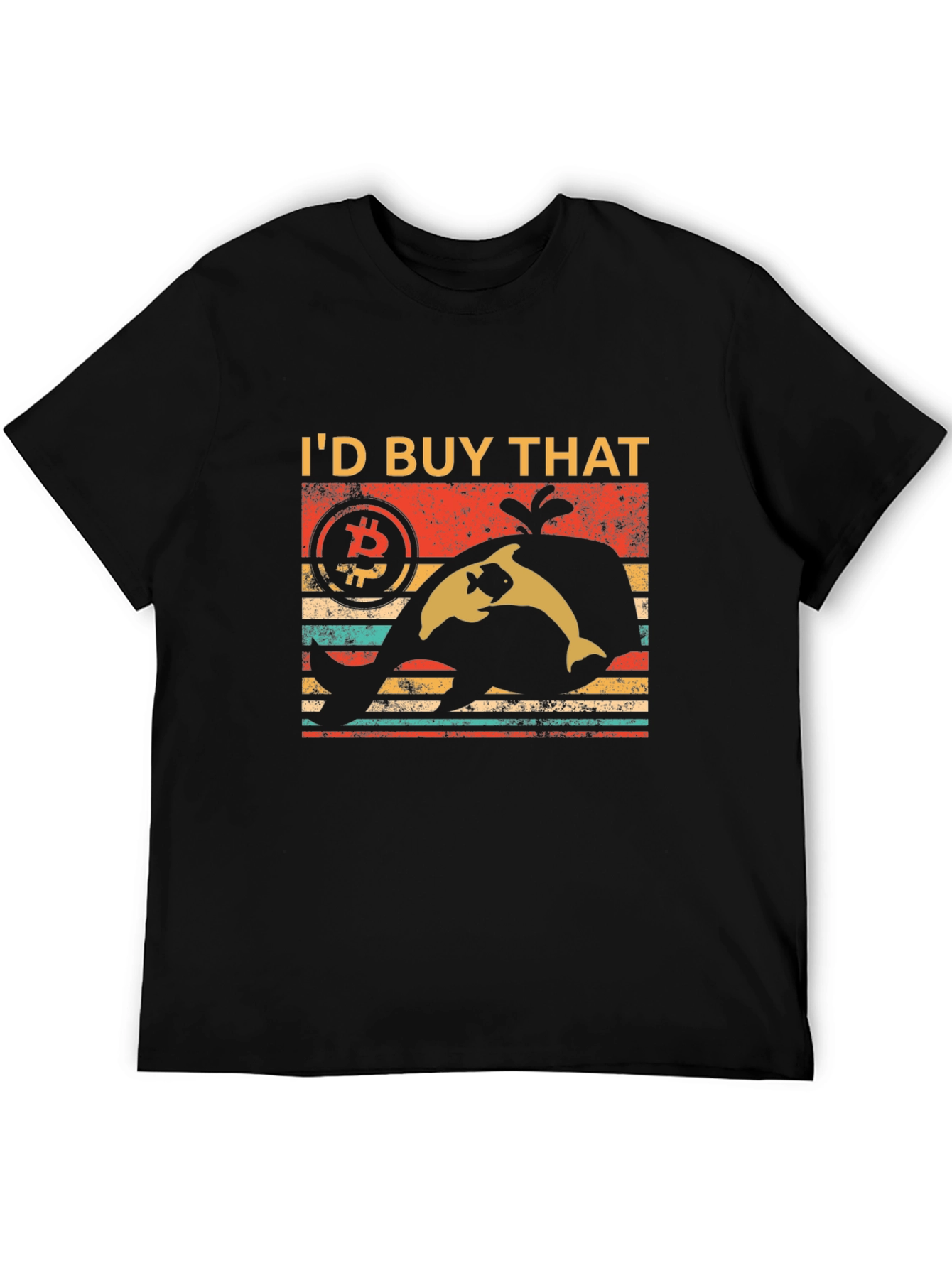 Bitcoin Whale Retro T-Shirt