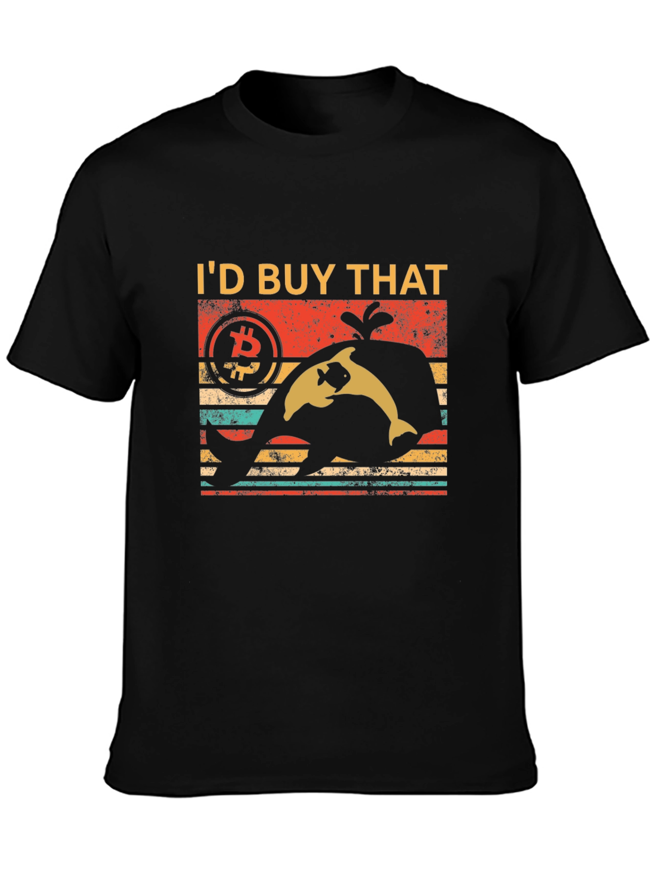 Bitcoin Whale Retro T-Shirt