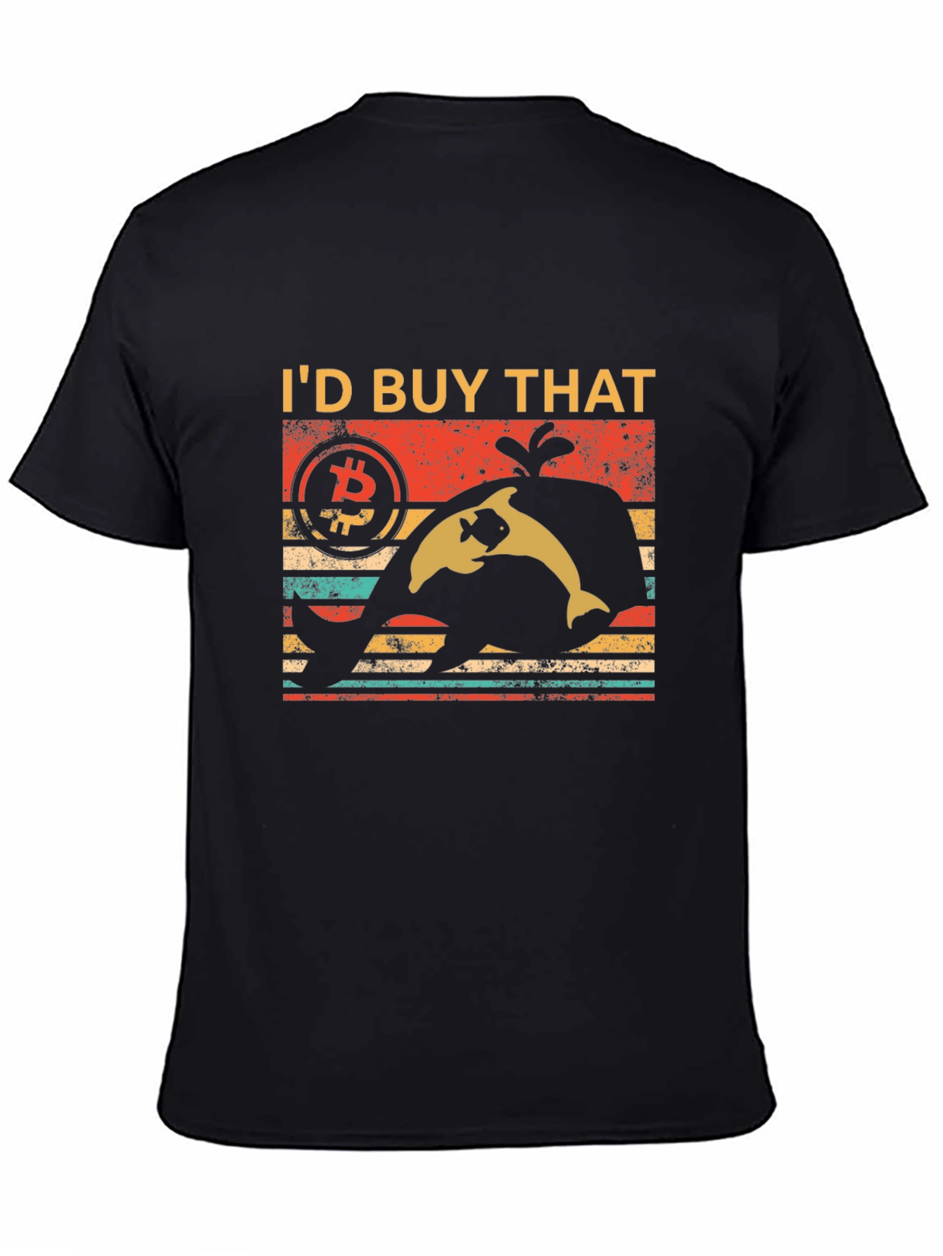 Bitcoin Whale Retro T-Shirt