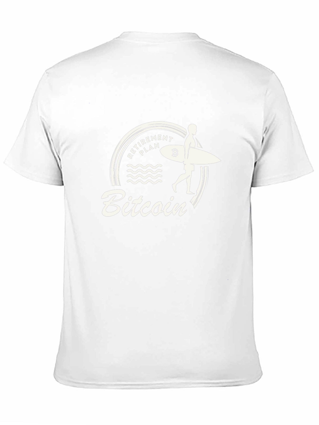 Bitcoin Retirement Plan Surfer Graphic T-Shirt
