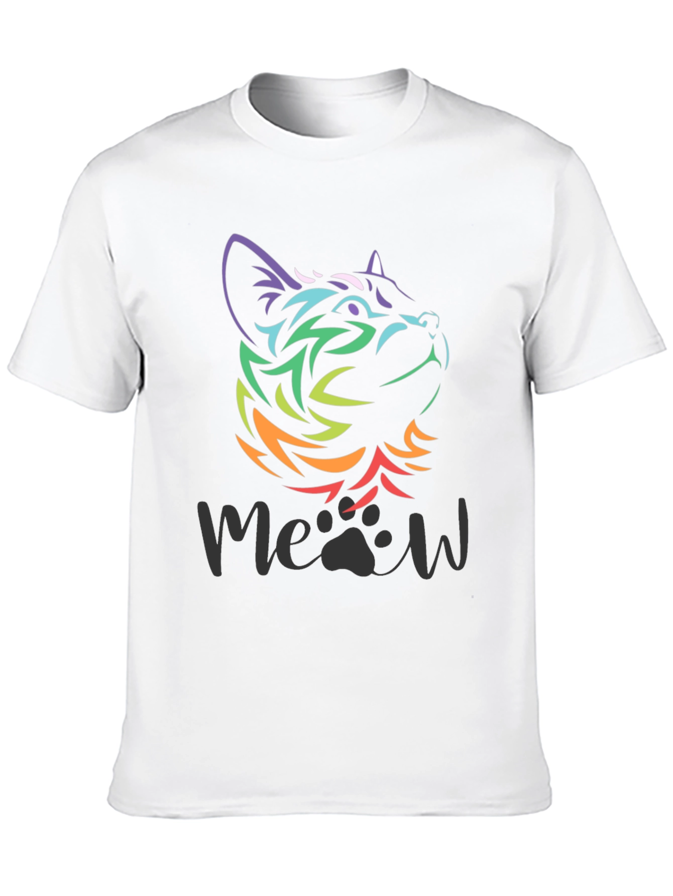 Rainbow Cat Meow T-Shirt